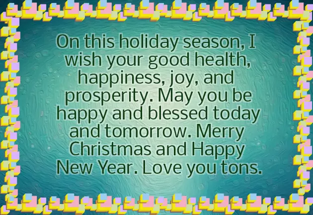 Christmas Message For Cousin