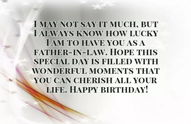Father In Law Bday Wishes