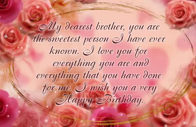 Happy Birthday To Lovely Brother