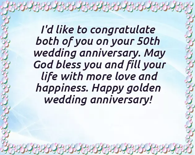 50Th Wedding Anniversary Message To Parents 50Th Wedding Anniversary Message To Parents