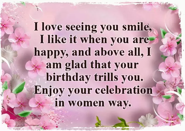 Happy Birthday For A Wonderful Woman