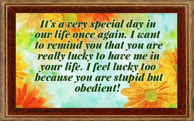 1St Wedding Anniversary Message For Wife