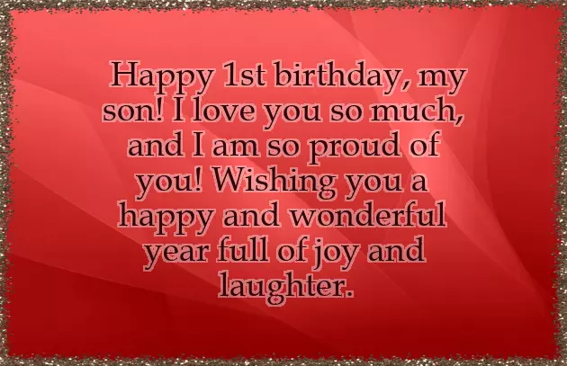 Happy One Year Birthday To My Son Happy One Year Birthday To My Son