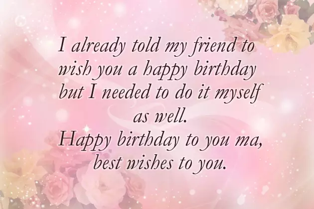 Happy Birthday To Your Friends Mom Happy Birthday To Your Friends Mom