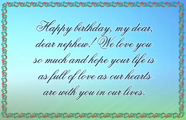 Birthday Wishes For Favourite Nephew Birthday Wishes For Favourite Nephew