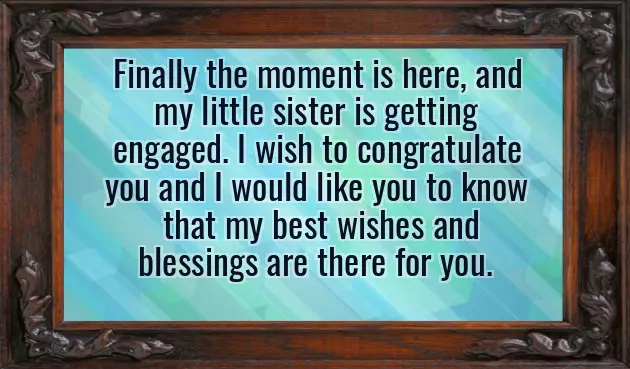 Congratulations My Sister For Your Engagement