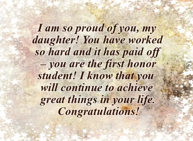 Congratulations On Daughter