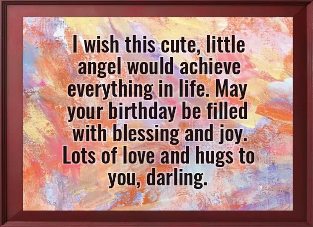 Birthday Thoughts For Baby Girl