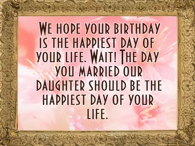 Message For Son In Law