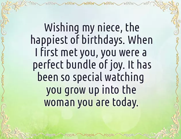 Birthday Msg For My Niece