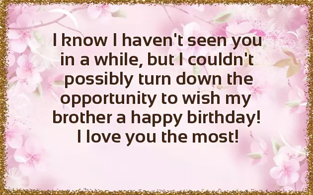 Elder Bro Birthday Wishes