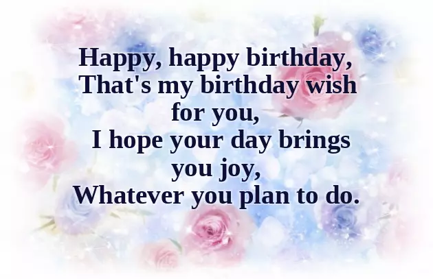 Poem For Birthday Poem For Birthday