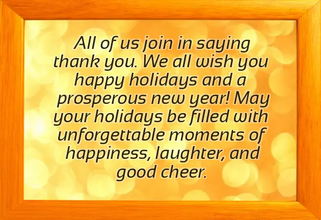 Happy New Year Greetings To Customers