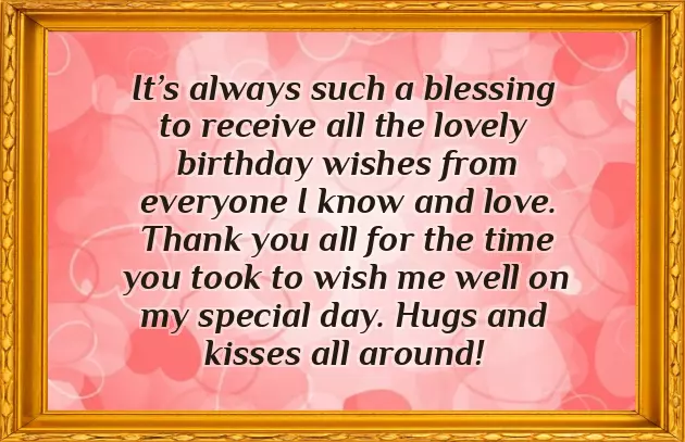 Thanks For Birthday Wishes Family