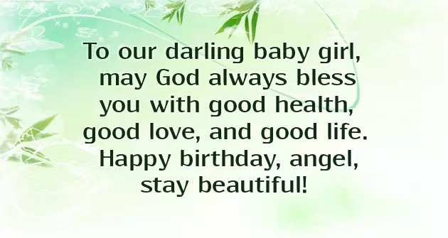 Wish Happy Birthday Baby Girl