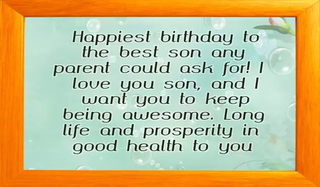 Birthday Wishes For Adopted Son