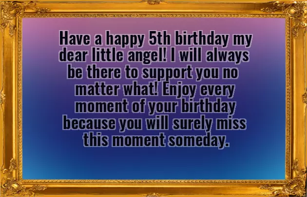 Happy Birthday 5 Years Girl