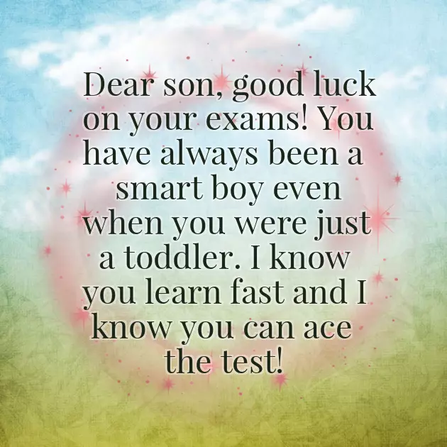 Good Luck On Your Test