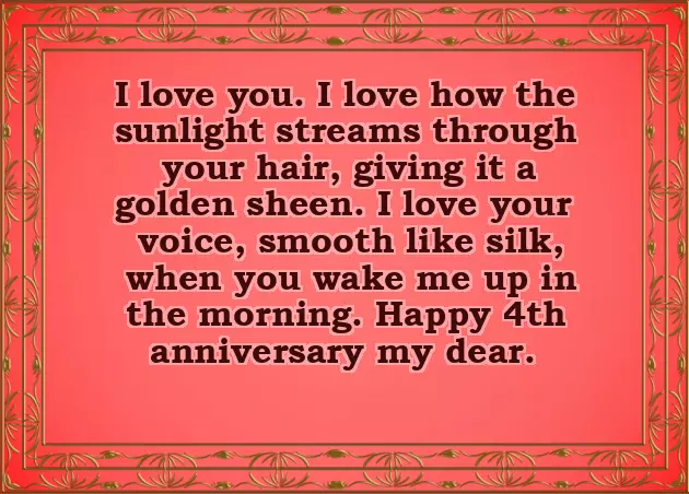 4Th Wedding Anniversary Quotes For Husband 4Th Wedding Anniversary Quotes For Husband