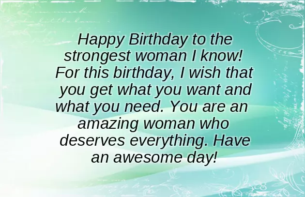 Birthday Greetings To A Strong Woman Birthday Greetings To A Strong Woman