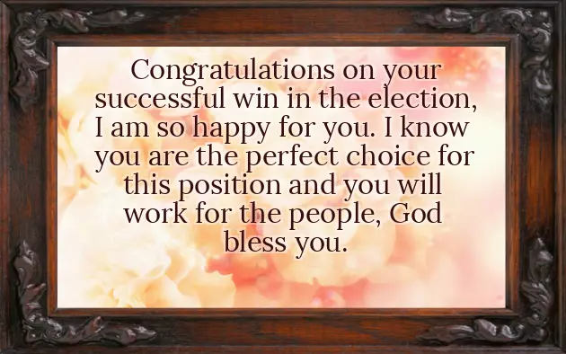 Congratulations For Your Victory