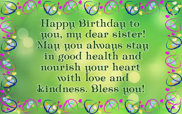 Birthday Wishes For Sister Simple Birthday Wishes For Sister Simple