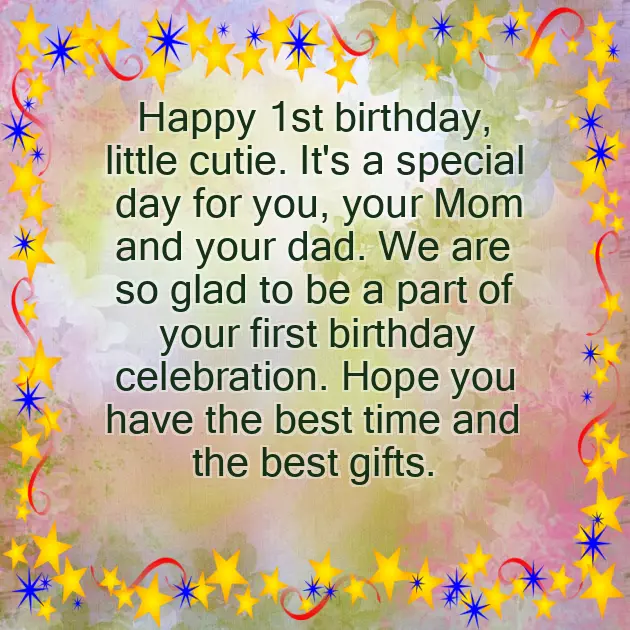 1St Birthday Wish For My Baby Boy