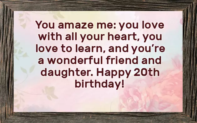 Birthday Wishes For Daughter 20Th Birthday Wishes For Daughter 20Th