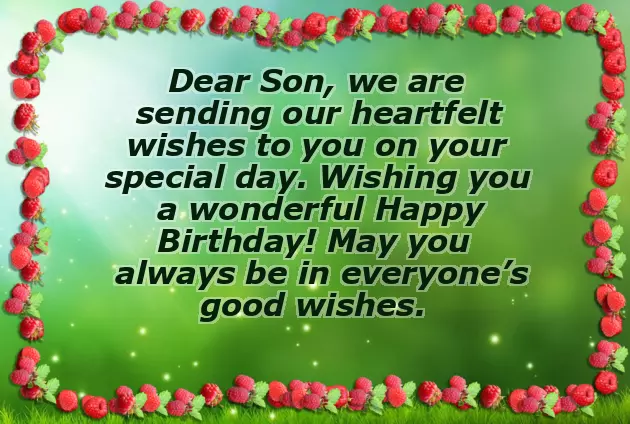 Birthday Wishes For A Son From Parents Birthday Wishes For A Son From Parents