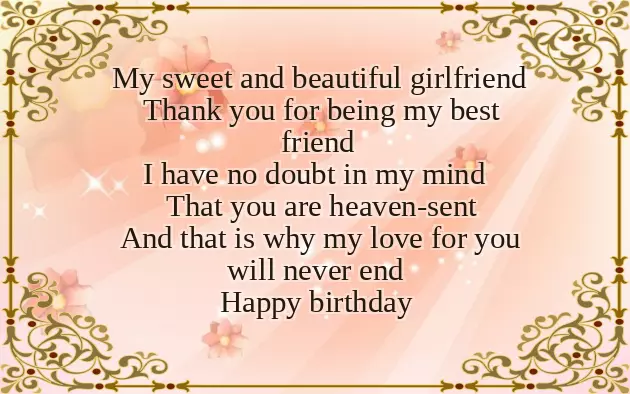 Happy Birthday To My Beautiful Girlfriend Happy Birthday To My Beautiful Girlfriend