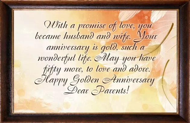 Wishes For Parents 50Th Wedding Anniversary Wishes For Parents 50Th Wedding Anniversary