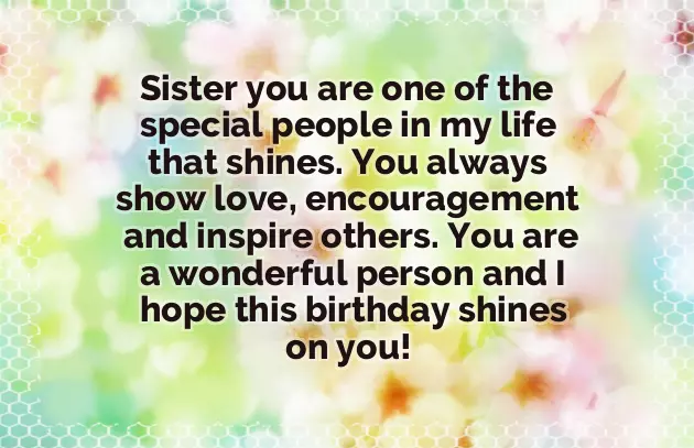 Happy Wishes To My Sister