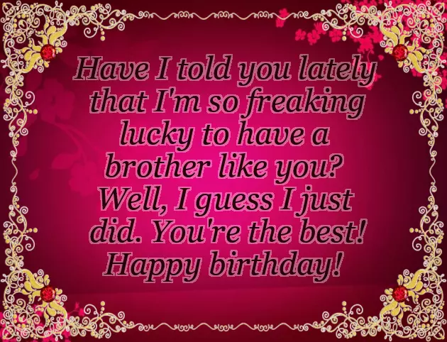 Birthday Wishes Simple For Brother