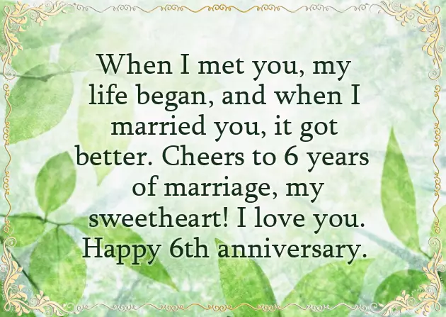 6Th Wedding Anniversary Quotes For Husband 6Th Wedding Anniversary Quotes For Husband