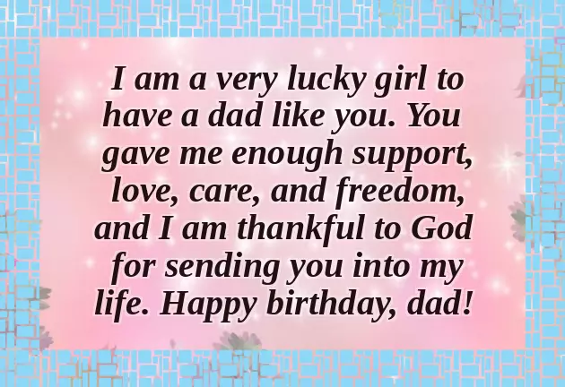 Birthday Wishes To My Dad From Daughter