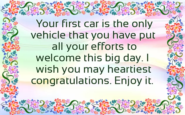 Congratulations Message For New Car Congratulations Message For New Car