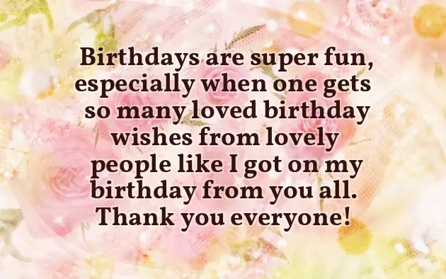 Thank You For The Birthday Wishes Facebook Thank You For The Birthday Wishes Facebook