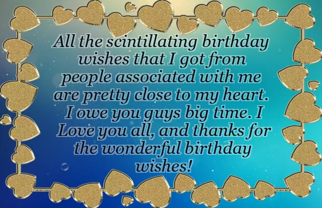 Thanks A Lot Guys For The Wishes