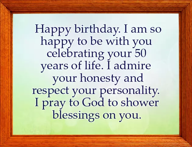 50Th Birthday Wishes For Woman