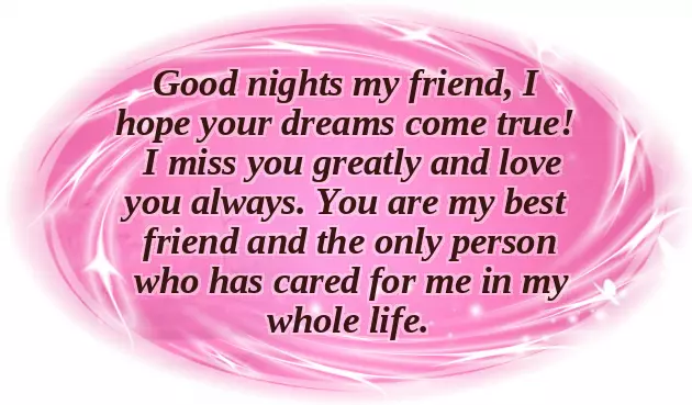 Good Night Text To Best Friend Good Night Text To Best Friend