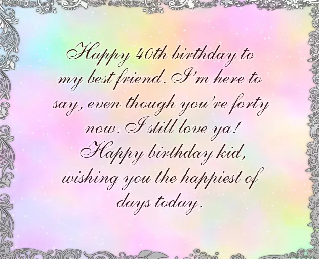 Funny 40Th Birthday Wishes For Friend Funny 40Th Birthday Wishes For Friend
