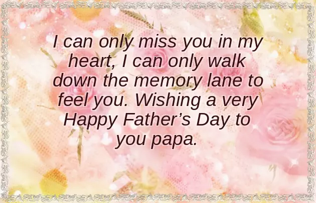 Fathers Day Message For Dead Dad