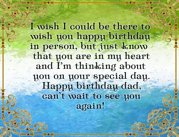 Happy Birthday To Father Wishes