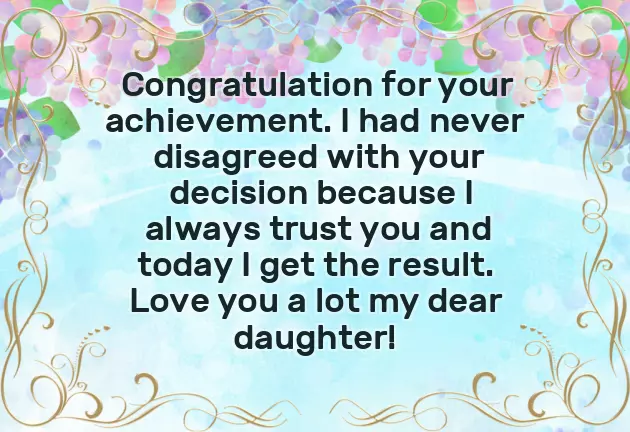 High School Graduation Wishes For Daughter