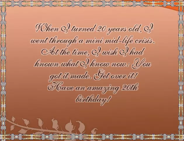 Birthday Quotes For 20 Year Old Son