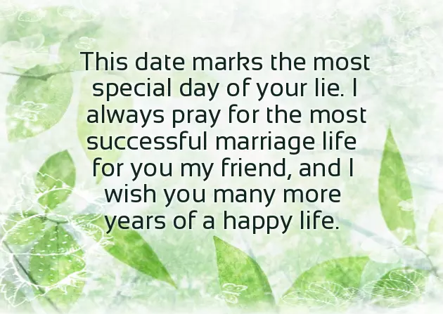 Happy Marriage Anniversary Wishes For Friend