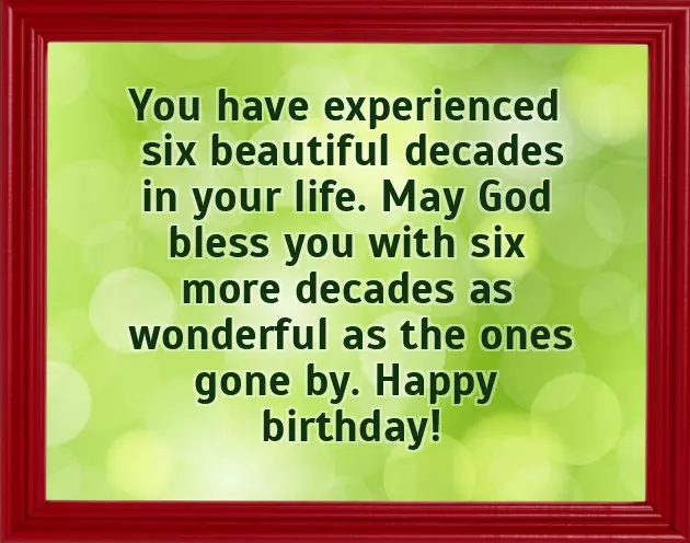 Birthday Wishes At 60