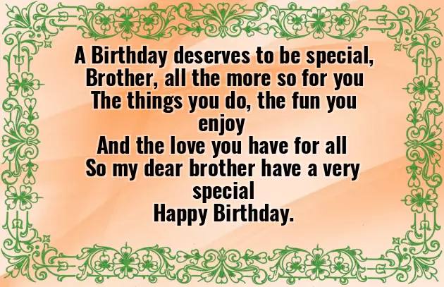 Happy Birthday To U Brother Happy Birthday To U Brother