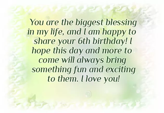 6Th Birthday Wishes To My Son 6Th Birthday Wishes To My Son