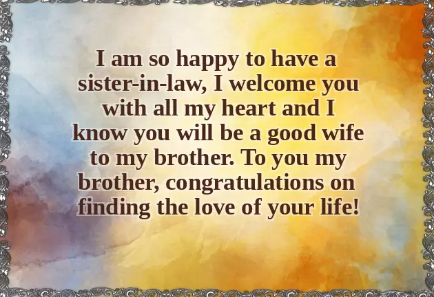 Brother And Sister In Law Wedding Wishes Brother And Sister In Law Wedding Wishes